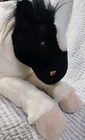 Animal Alley Toys R Us Black White Horse Pony Pinto 2000 Stuffed Animal Plush
