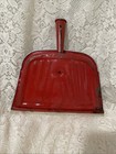Vintage Jv Reed Red Metal Floral Dustpan Mid Century Modern Farmhouse