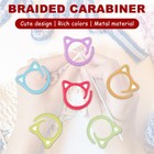 24pcs Stitch Markers For Knitting   Crochet  Multiple Color Metal Locking Rings