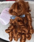Doll Wig Size 7   -8    Playhouse Nicole Carrot Red Corkscrew Curls Bangs Korea Nwt