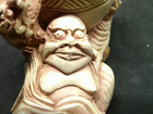 Used Carved Meerschaum  Pipe Snake  Duck  Man  Lion Heavy Carving White Box