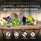 Campbell Chain   Fittings Steel Zinc Plated Inco Double Loop Chain Square Pail