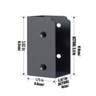  8 Pack  2 x4  Outdoor Concealed Joist Hangers Flanges Brackets Heavy Duty