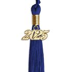 Endea Graduation Royal Blue Tassel With Gold Date Drop
