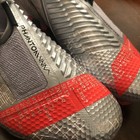 New Nike Phantom Venom Elite Fg Soccer Cleats Flyknit Acc Boots Silver-grey-red