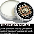 Mink Oil Leather Conditioner Balm Natural Odorless Cream For Shoes Boots Bags So