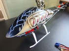 Blade 300 Cfx Rc Helicopter Custom Fiberglass Canopy   3 Lipo Batteries Box