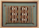 16   x20    Float Framed Navajo Chinle Weaving Uv Glass Earthtone Double Mats 1990   s
