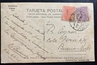 1927 Montevideo Uruguay Rppc Postcard Cover To Buenos Aires Argentina