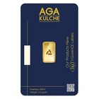 Agabullion 1 2 G  9999 Fine Gold Bar 0 5 Half Gram - In Assay Card