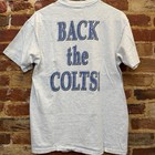 Hanes Baltimore Cfl Colts Gray Graphic T-shirt Size M Football
