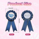 Birthday Ribbon Pin  5 9x2 8  Fabric Birthday Boy Pin For Party  Dark Blue