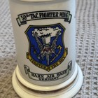 Vintage German Lidded Beer Stein 50th Tac Fighter Wing Usaf Fast Pitch Softball