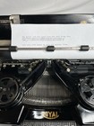 Vintage Beautiful 1930 Royal 10 Typewriter With Black Beveled Glass Side Windows