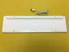 Oem Apple A1243 White Slim Wired Keyboard With Usb Ports