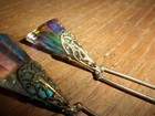 Rare Pair Of Victorian Crystal Hair Clips