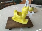 Vintage Royal Haeger Rocking Horse Planter Yellow Usa Figurine  323 6 x6 