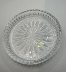 Sparkling Vintage Crystal Glass Coasters Set Of 5 Elegant Clear Mcm 4  Euc