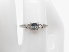 Antique Signed  2400  50ct Natural Alexandrite Diamond Platinum Wedding Ring