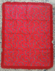 Baby Crib Quilt Blanket Vintage Train Animals Primary Colors 35  X 46 