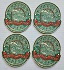 Vintage Moosehead Beer Coasters Canadian Lager Lot Of 4 Nos 4  X 3 5  Pb175