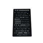 Graduation Card To My Granddaughter  Proud Keepsake Of Strength  Love   Success