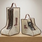 2pcs  Storage Bag Dust Proof Boots Carry Bag For Home Travel Black