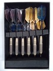 Cc-exquisite Professional Steel Tip Darts Set - 6 X 20 24g Brass Barrels -    