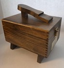 Vintage Kiwi Hand Crafted Shoe Valet Wooden Shoe Shine Box Kit 7 Brushes