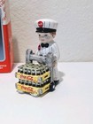 Coca Cola Delivery Man Salt Pepper Shakers Case Coke Bottles Enesco 1997 Vintage