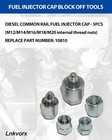 4 Pack 14mm M14 Block-off Fuel Rail Cap Set  Compatible With Cummins