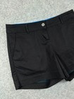 Isaac Mizrahi New York Shorts Womens 10 Black Chino Twill Casual Ladies
