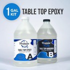 Epoxy Resin Promise Table Top 2-part 1 Gallon High Gloss W  Crystal Clear Finish