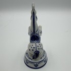 Gzhel  rearing Circus Horse  - Vintage  russia Porcelain Hand Painted Figurine