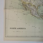 Antique 1870s Encyclopedia Britannica 9th Ed  Map Of North America Original