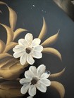 Hand Painted Large Tole Floral With Handles-18 5  Length-13 5 Wide