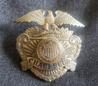 Antique Federal Chauffeur Police Hat With Hat Badge  La Stamp   Staty Pre-owned