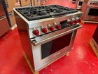 36    Wolf Dual Fuel Range M Series Df36650sp  new Showroom Model 