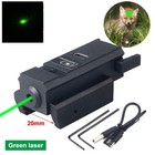 Rechargeable Green Dot Laser Sight Offset 20mm Rail Mount For Glock 17 19 21 22
