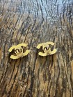 Lot Cc Shape Vintage Style Pearl And Gold Chanel Buttons Lot Of 2 Stamped