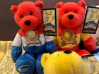 Euro Bear Coin Collectible Limited Treasures Bear Plush 9  Lot Of 6 Noswt