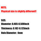 25 50 100 Strong Countersunk Ring Magnets Rare Earth Neodymium Hole 4mm