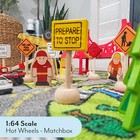 Wooden Road Construction Traffic Sign Set  Street Signs Small Toy Cars