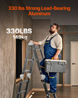 Multi-purpose Folding Ladder 7-in-1  3 Step 12ft With Scaffolding Plank   Versat