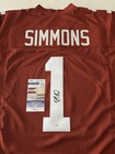 Colin Simmons Autographed Signed Jersey Custom Texas Longhorns Football Jsa Cert