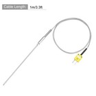 K Type Thermocouple Plug Temperature Sensor Probe -58 To 2012  f Stainless Steel