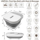 Collapsible Foot Spa Bath With Heat And Massage Rollers  Bubble  Foot Pedicure
