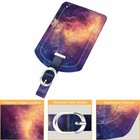 2 Pack Luggage Tags Name Address Id Labels W  Back Privacy Cover Fo Bag Suitcase