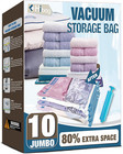 Hibag Jumbo Vacuum Storage Bags  10-pack For Clothes And Bedding