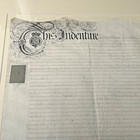 18th Century Antique English Indenture Land Grant Dated 1768 Framed Vellum Huge